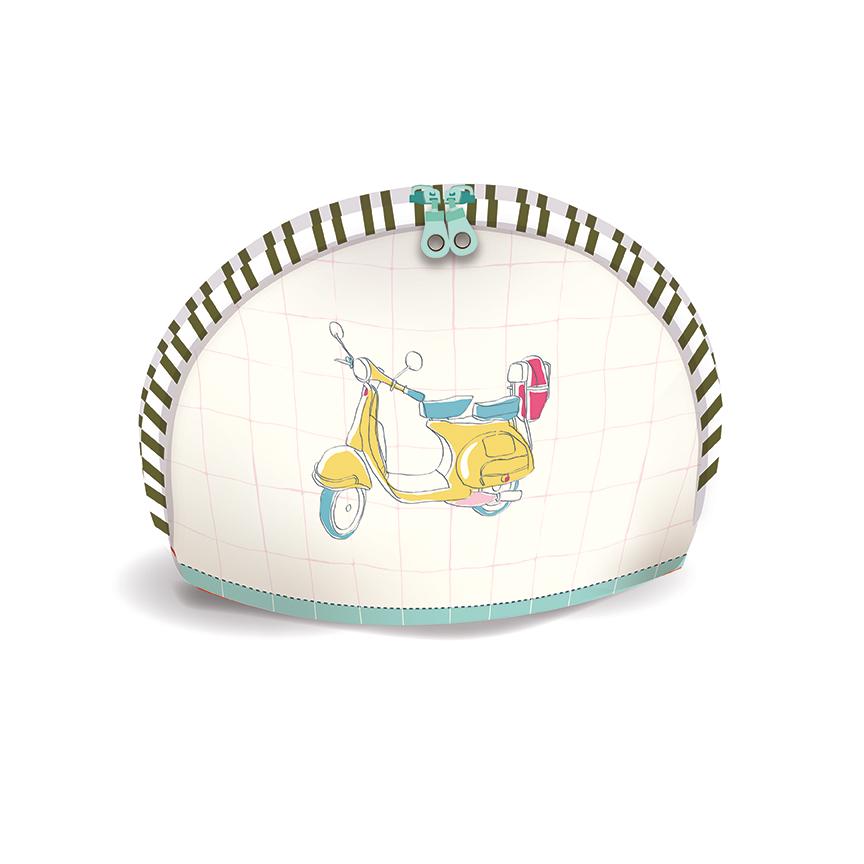 Minki Kim Cottage Pouch Panels; Makes 3 Pouches