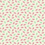 Merry Little Christmas Peppermints on Cream by My Mind's Eye; Sold in Half Yard Increments