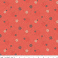 In From The Cold Snowflakes - Coral - by Heather Peterson of Anka's Treasures; Sold in Half Yard Increments