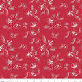 Sketches on Red from Berry Market by Beverly McCullough of Flamingo Toes; Sold in Half Yard Increments