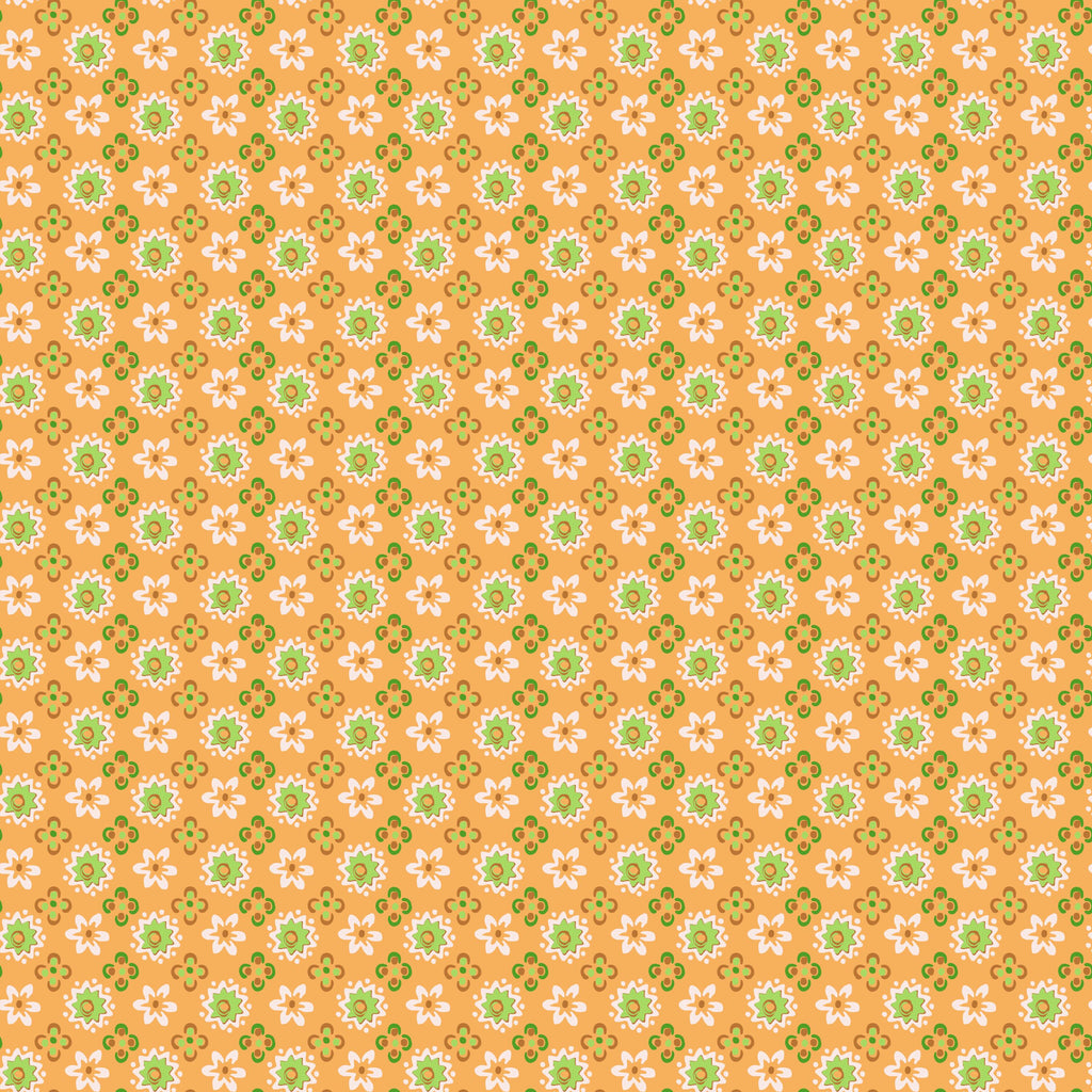 Piece & Plenty Blossom in Marigold by Lori Holt of Bee in my Bonnet; Sold in Half Yard Increments