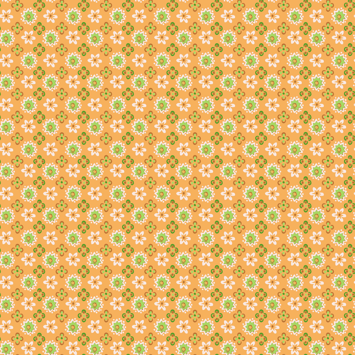 Piece & Plenty Blossom in Marigold by Lori Holt of Bee in my Bonnet; Sold in Half Yard Increments