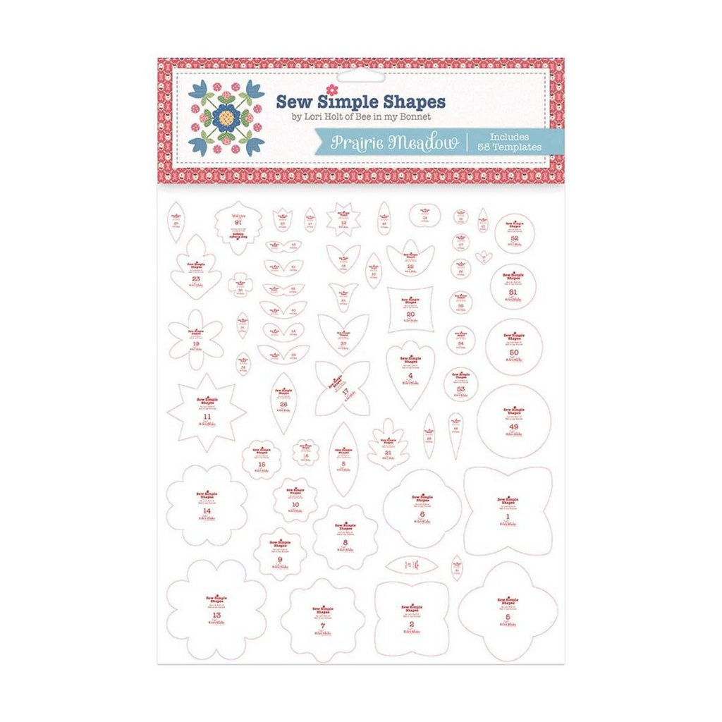 Prairie Meadow Sew Simple Shapes by Lori Holt of Bee in my Bonnet - TEMPLATES ONLY