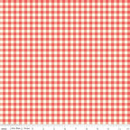 First Blooms Gingham on Berry by Heather Peterson of Anka's Treasures; Sold in Half Yard Increments