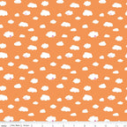 Dream - Drift in Orange Melon by Kristy Lea of Quiet Play for Riley Blake Designs; Sold in Half Yard Increments