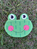 Handmade Frog Zipper Pouch; Froggy Zippy Critter Pouch