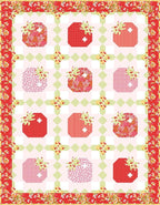 Wide Back Picnic Florals - Gingham Print in Red by My Mind's Eye; Approx. 107"/108" for Quilt Backing; Sold by the Yard