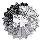 Midnight Meadow Stripes - Black and White Ticking Stripe by My Mind's Eye; Sold in Half Yard Increments
