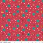 Market Street Flowers - Berry - by Heather Peterson of Anka's Treasures; Sold in Half Yard Increments