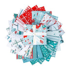 Ski Hill Main Print in Teal by Corinne Wells; Sold in Half Yard Increments