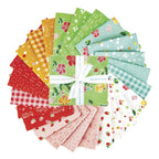 One Yard Cut Only - Strawberry Honey - Dots in Cayenne Red by Gracey Larson