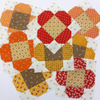 Fabric Kit for Fall Flower Table Runner; Pattern by Amy Chappell of Ameroonie Designs; Includes 8 different flower fabrics, backing, binding
