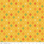 Moroccan Tile in Saffron Yellow from Autumn Afternoon by Heather Peterson of Anka's Treasures; Sold in Half Yard Increments