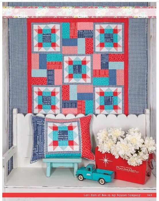 Farm Girl Vintage 2 by Lori Holt of a Bee in my Bonnet for It's Sew Emma; Quilting Pattern & Project Book