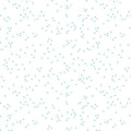 Blossom - Peacock Blue Confetti on White by Christopher Thompson; Sold in Half Yard Increments
