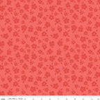 Tone-on-Tone Rouge Red Blossoms by Amanda Niederhauser of Jedi Craft Girl for Stay Wild collection; Sold in Half Yard Increments