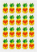 Quilt Kit for Scrappy Pineapple Love Quilt by Maker Valley; Includes 25 LVs, 12 Yellows, 10 Greens, and 10 Oranges; Finishes at ~ 54" x 76"