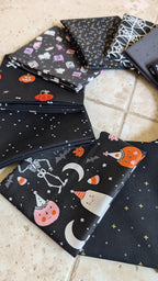 Fat Quarter Bundle of Halloween Blacks - 12 Pieces from Various Designers