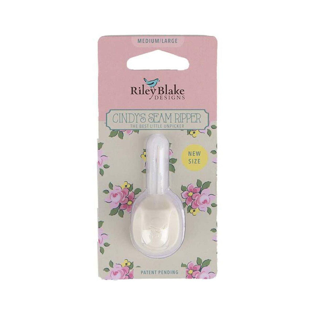 Cindy's Seam Ripper - "The Best Little Unpicker" - Medium/Large in Cream - Approximately 1" x 2"
