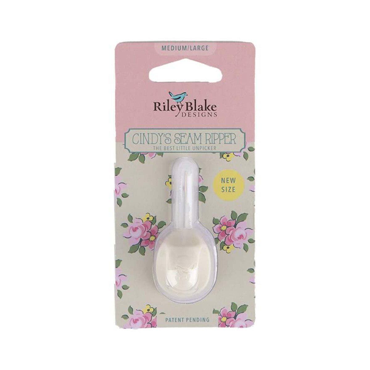 Cindy's Seam Ripper - "The Best Little Unpicker" - Medium/Large in Cream - Approximately 1" x 2"