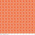 Bee Dots Ida Marie on Pumpkin Orange by Lori Holt of Bee in my Bonnet; Sold in Half Yard Increments