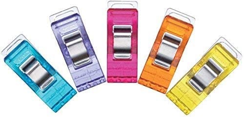 Wonder Clips in Rainbow Colors by Clover Needlecraft, 10 pieces
