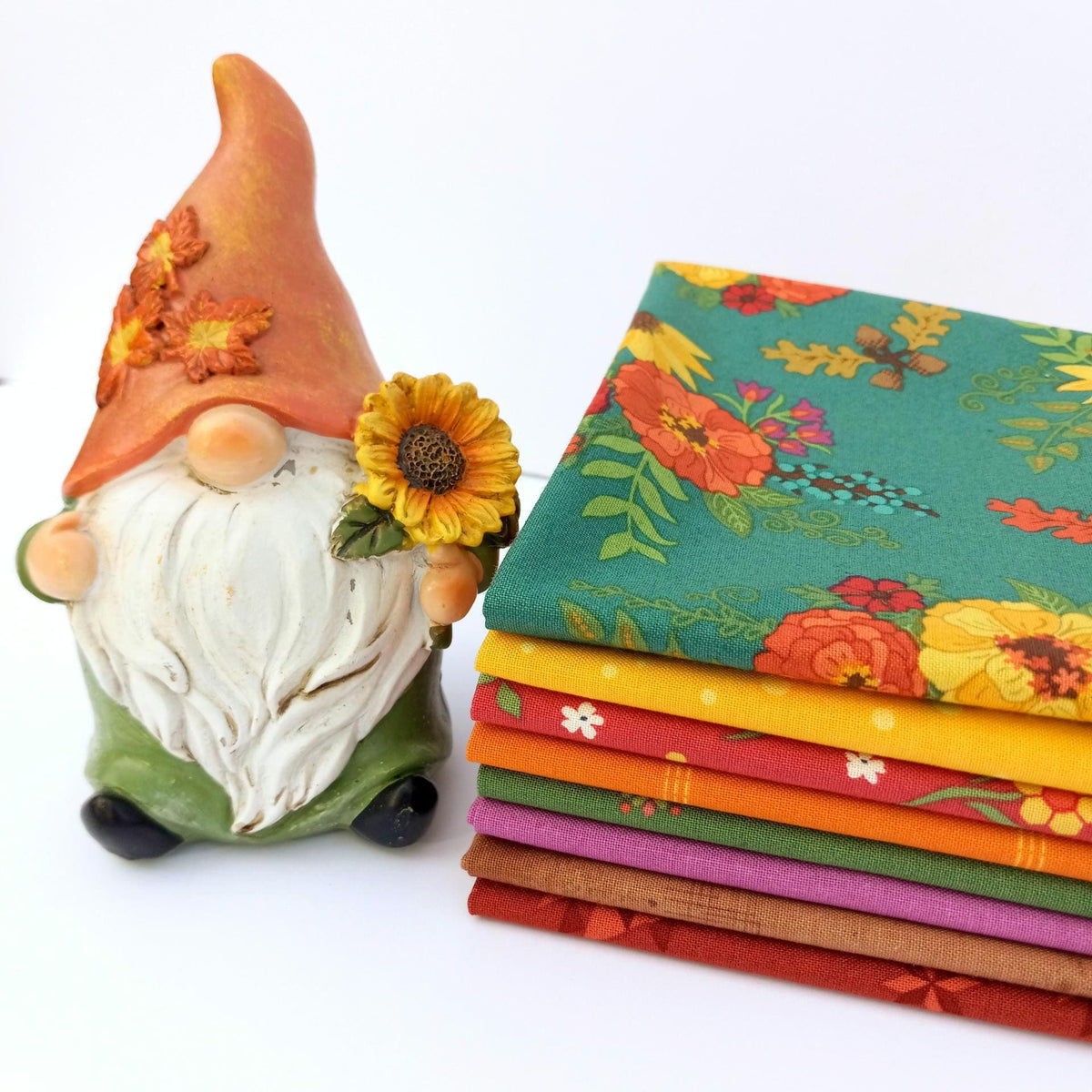 Fall Vibes Fat Quarter Bundle of 8 pieces, approx. 18" x 21" each