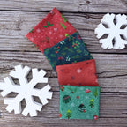Fat Quarter Bundle from Heather Peterson's "In From The Cold" Collection; Anka's Treasures; 4 piece bundle, approx. 18" x 21" each