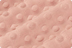 Cuddle Dimple Minky Plush in Shell (Light Pink) Color by Shannon Fabrics; 100% Polyester; Sold by the Yard