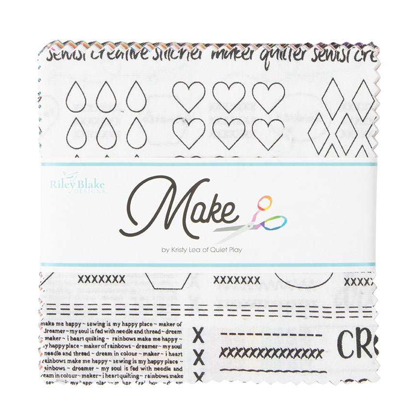 Make 5-inch Stacker Charm Bundle by Kristy Lea of Quiet Play, 42 pcs