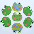 Handmade Frog Zipper Pouch; Froggy Zippy Critter Pouch
