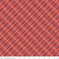 Autumn Afternoon Plaid on Berry Color by Heather Peterson of Anka's Treasures; Sold in Half Yard Increments