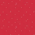Dainty Daisy - White Daisies on Riley Red by Beverly McCullough; Sold in Half Yard Increments