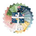Melody Flower Fields in Clover Green by Beverly McCullough of Flamingo Toes; Sold in Half Yard Increments