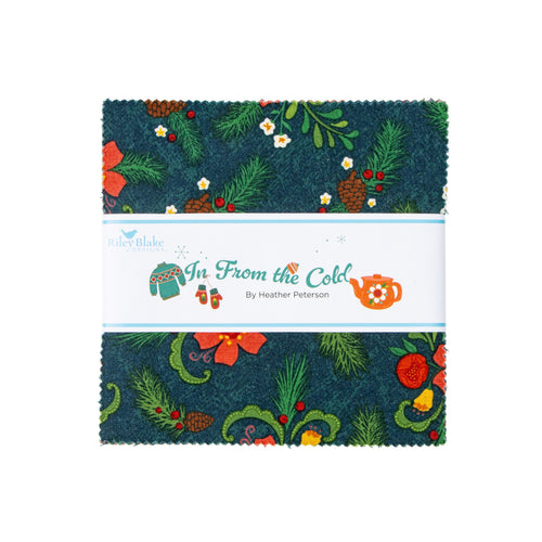 5 inch Square Stacker from "In From The Cold" by Heather Peterson of Anka's Treasures; 42 total pieces