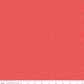 One Yard Cut Only - Strawberry Honey - Dots in Cayenne Red by Gracey Larson