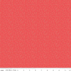 One Yard Cut Only - Strawberry Honey - Dots in Cayenne Red by Gracey Larson