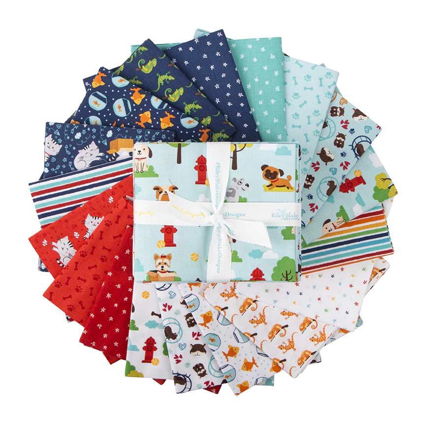 Geckos on White from Lori Whitlock's Pets Collection for Riley Blake Designs; Sold in Half Yard Increments