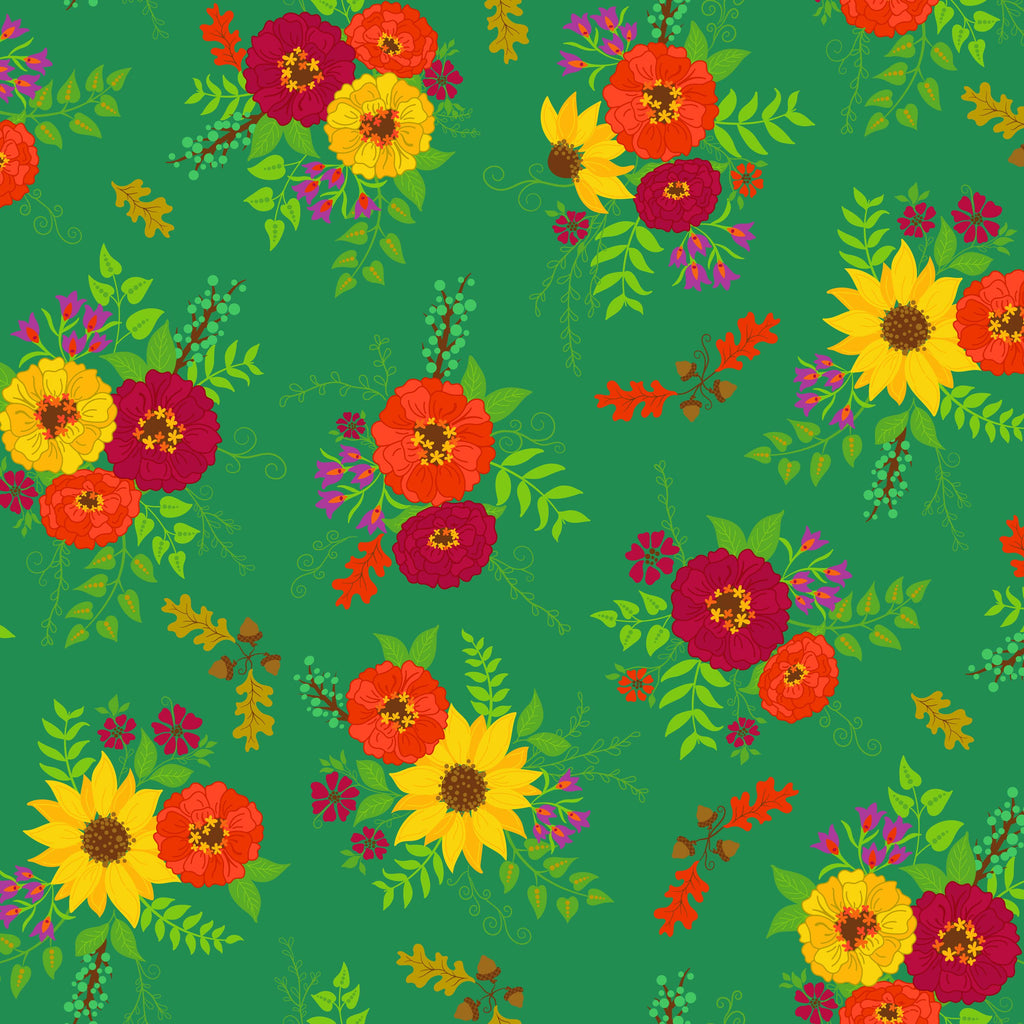 Fall Vibes Fat Quarter Bundle of 8 pieces, approx. 18" x 21" each