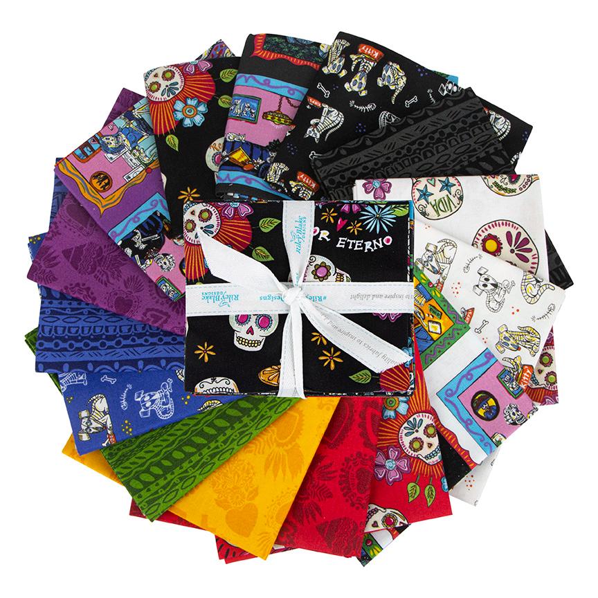Amor Eterno Cats and Dogs on Black by Kathy Cano-Murillo of Crafty Chica; Sold in Half Yard Increments