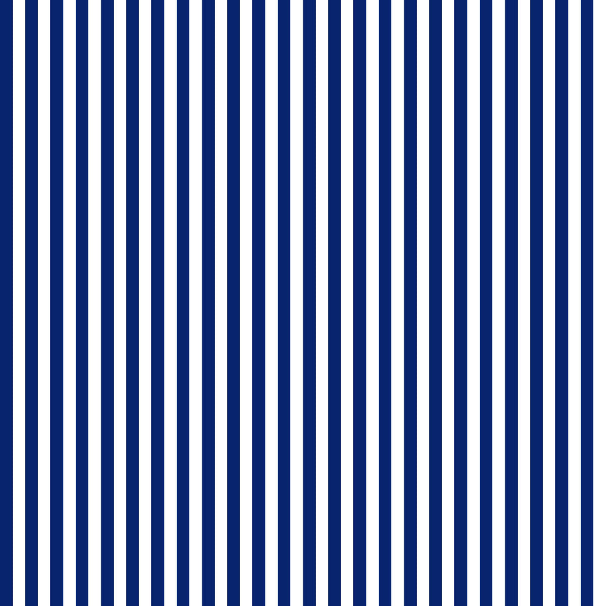 Navy 1/4 Inch Stripe on White; Basics Collection for Riley Blake Designs; Binding Fabric; Sold in Half Yard Increments