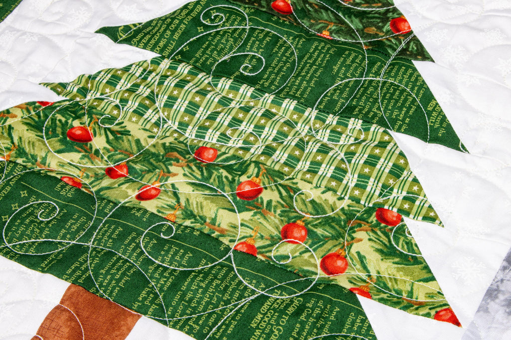Christmas Wishes - Star Plaid in Green by the Riley Blake Designers; Sold in Half Yard Increments