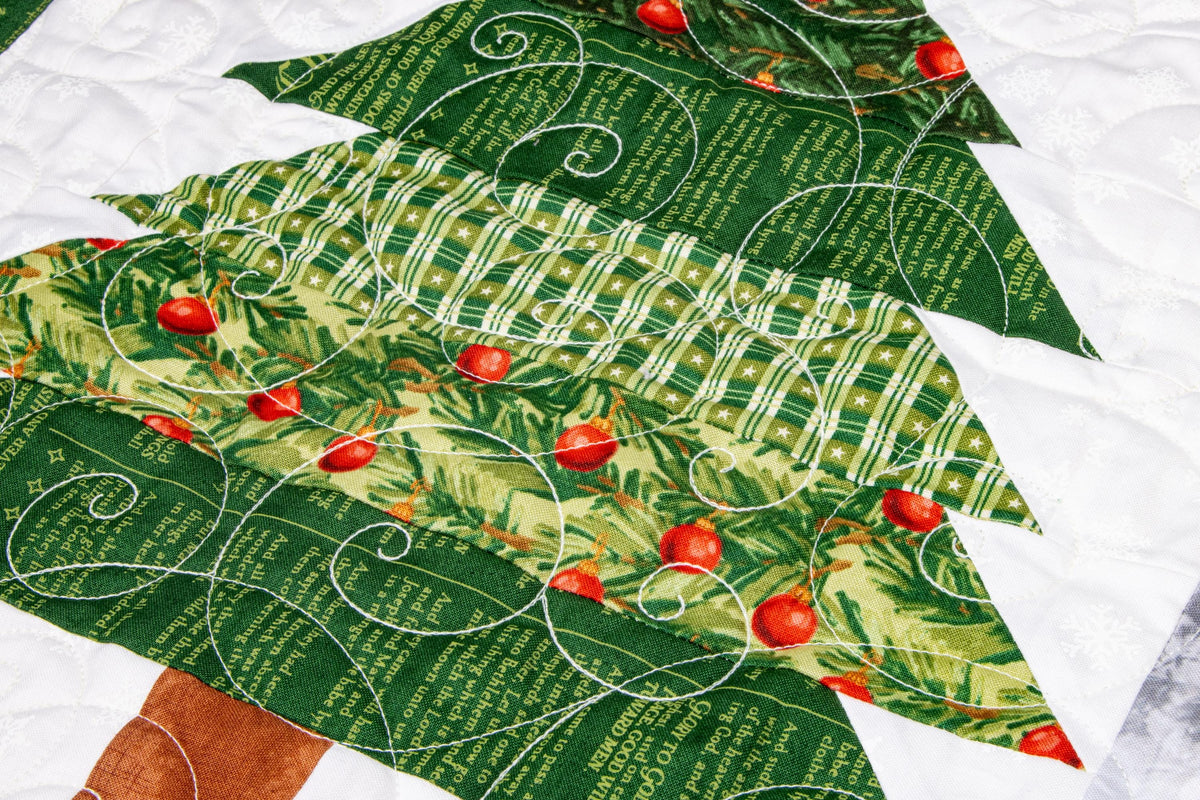 Christmas Wishes - Star Plaid in Green by the Riley Blake Designers; Sold in Half Yard Increments