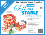 One Yard, ByAnnie Soft and Stable White OR Black 100% Polyester Foam Stabilizer, 36" x 58"