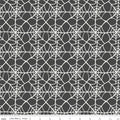 Hey Pumpkin Webs on Charcoal by My Mind's Eye; Sold in Half Yard Increments