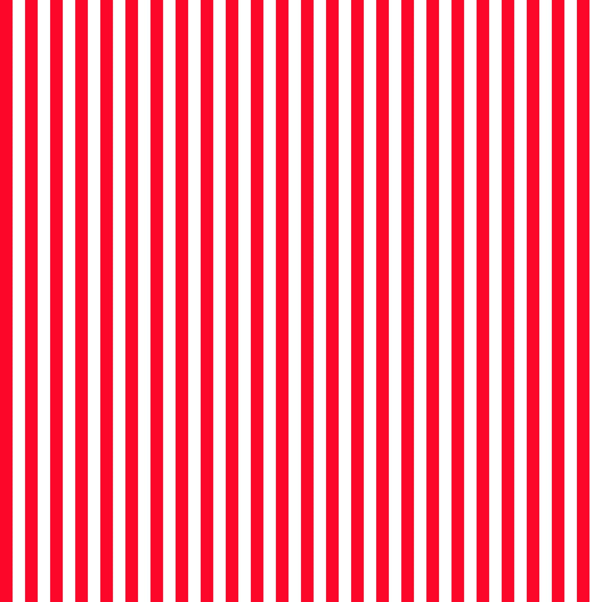 Red 1/4 Inch Stripe on White; Basics Collection; Sold in Half Yard Increments