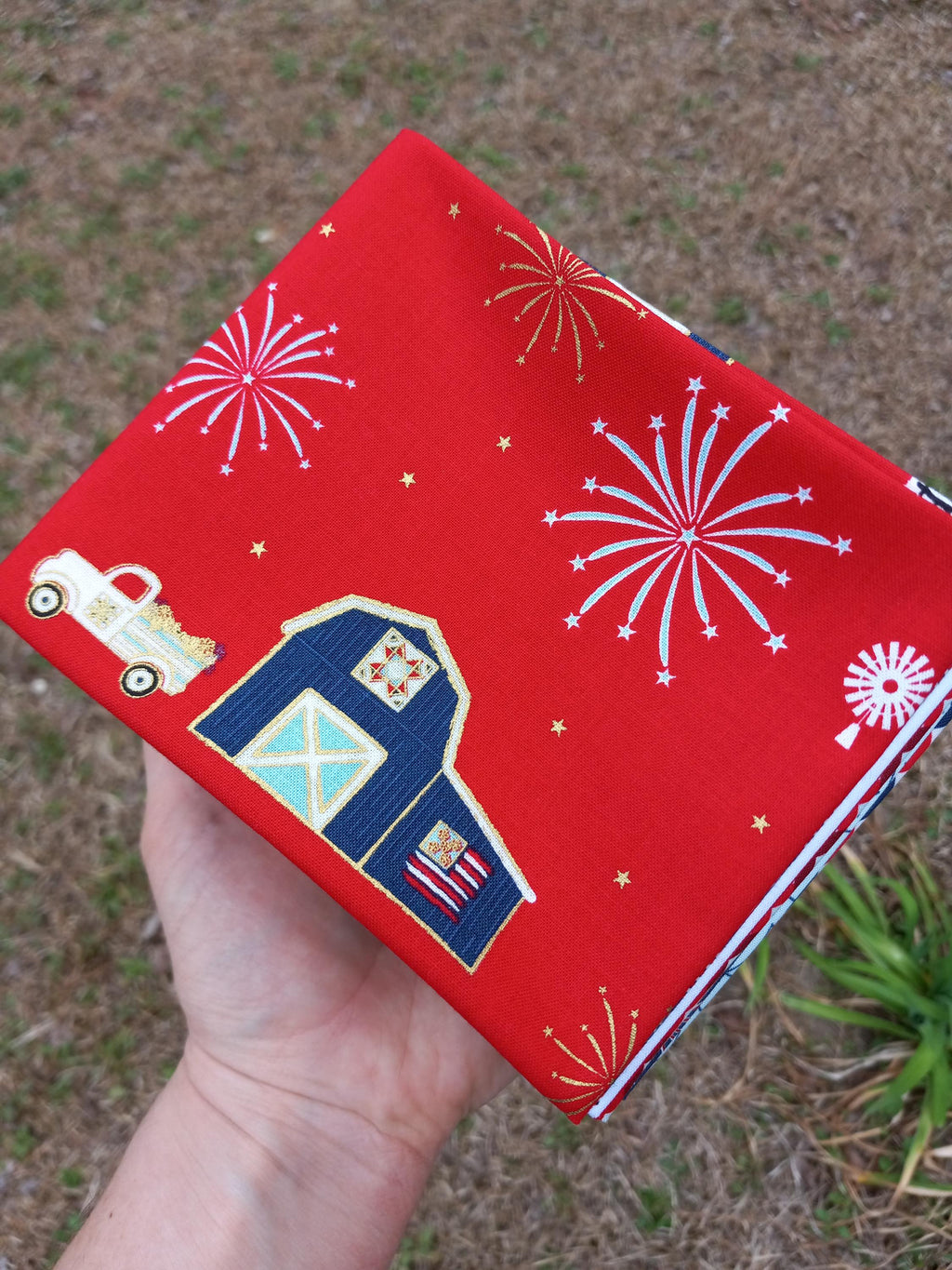 Sweet Freedom Fat Quarter Bundle by Beverly McCullough of Flamingo Toes; 10 Piece Patriotic Bundle