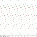 Tiny Christmas Trees on White from Seasonal Basics by Christopher Thompson, Sold in Half Yard Increments