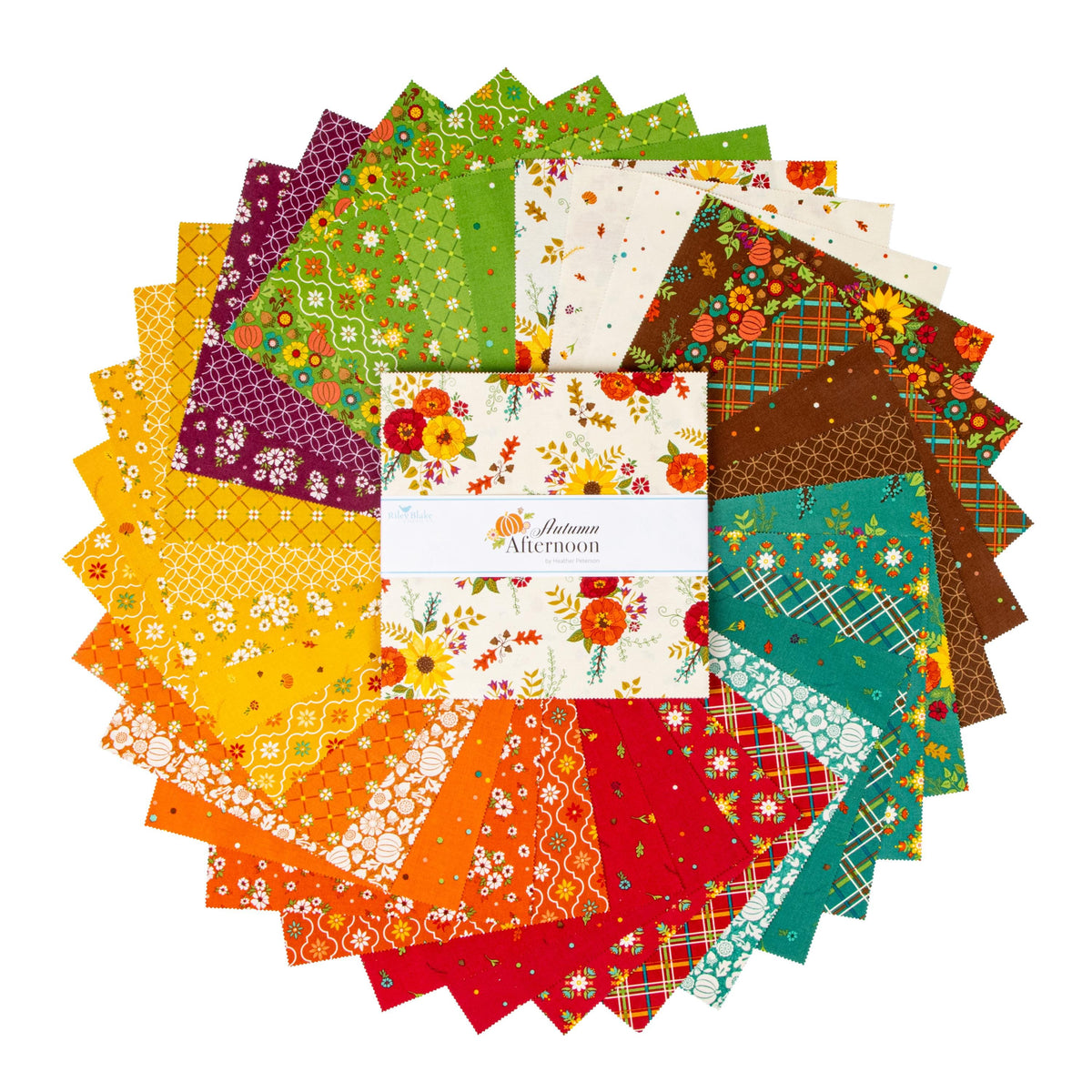 Moroccan Tile in Green from Autumn Afternoon by Heather Peterson of Anka's Treasures; Sold in Half Yard Increments