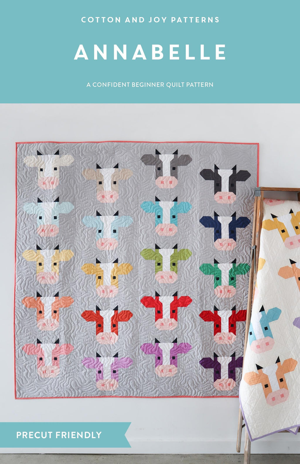 Annabelle Quilt PAPER Pattern by Fran Gulick of Cotton and Joy; Includes Instructions for Small, Throw, and Bed Sizes